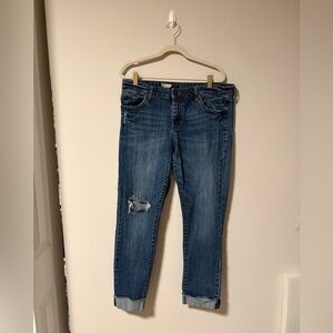 Kut from the Kloth Distressed Amy Ankle Straight Leg 12